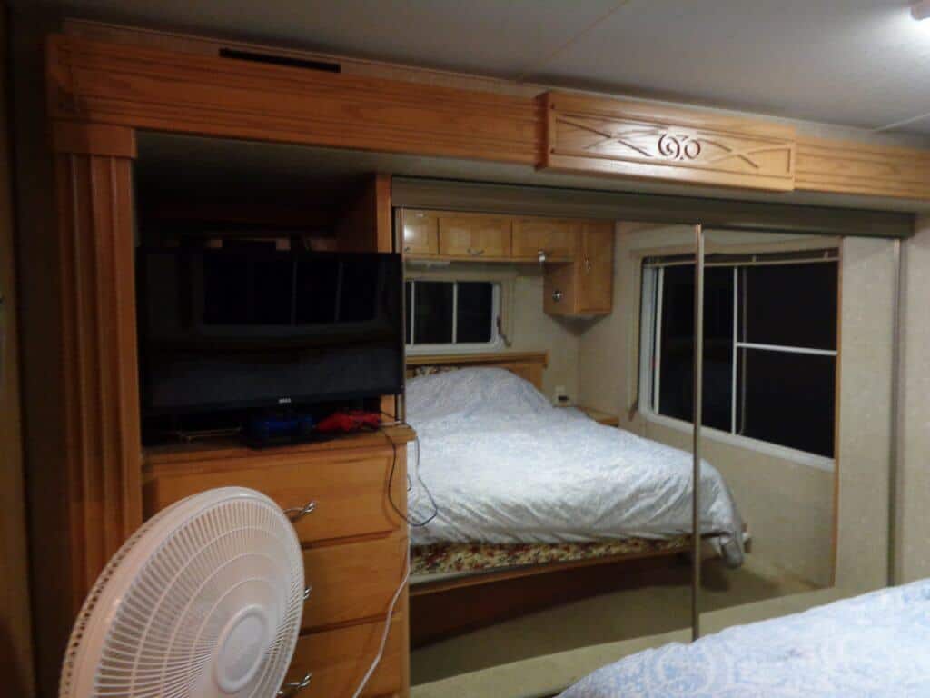 RV closet slide