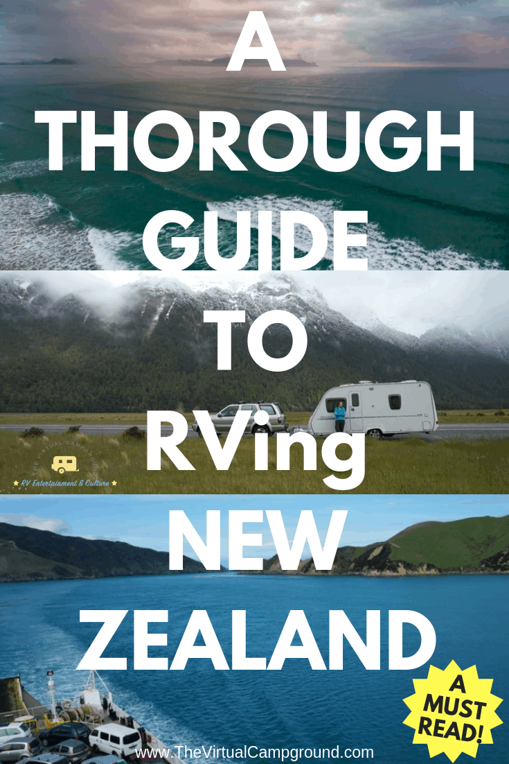Are you planning to travel New Zealand in your RV or motorhome? Pack your camper van! This post gives you all the details you need to know for planning road trips for freedom camping. | www.TheVirtualCampground.com