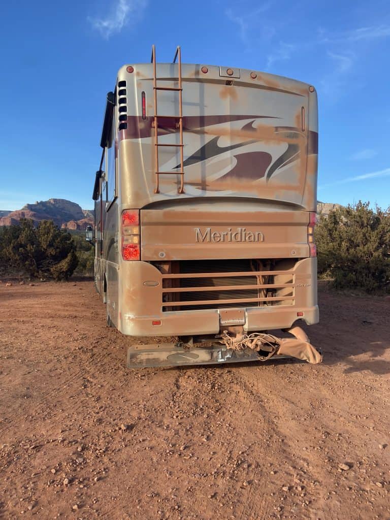 RV dusty back